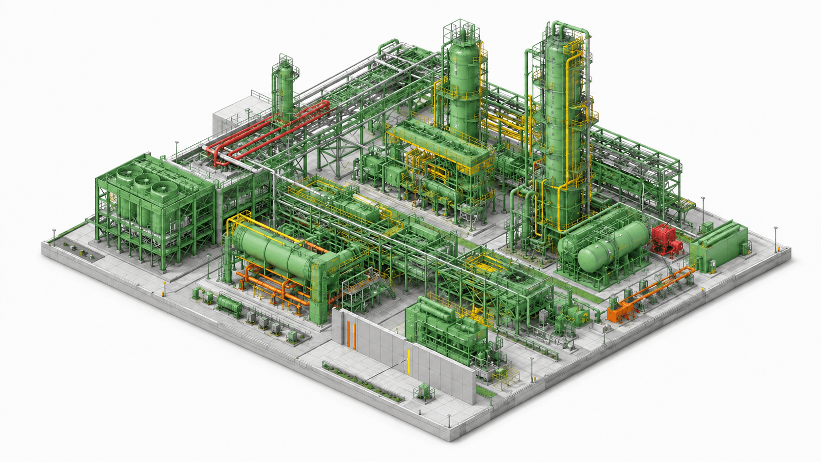 Modèle BIM multidisciplinaire illustratif: Industrie